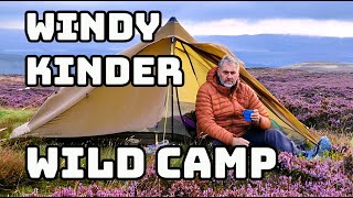 Wild Camping Kinder  Peak District [upl. by Nyltac]