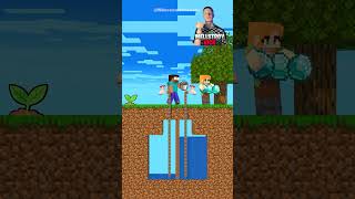 New Take The Water Challenge Poor Herobrine vs Greedy Alex minecraftshorts fyp [upl. by Srevart]