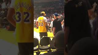 Nipsey Hussle Fight Rockets vs Lakers 102018 [upl. by Joana]