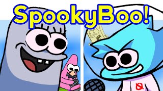 FRIDAY NIGHT FUNKIN Takes On SpookyBoo  SPONGEBOB in Halloween Showdown [upl. by Arzed]