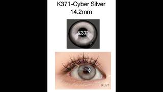 K371Cyber Silver grey oft lense softlens beauty coloredlenses eyelenses contactlenses makeup [upl. by Ecnahs621]