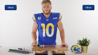 Cooper Kupp Can Slice Through Defenses But Can He Slice A Pizza Perfectly In Half [upl. by Nicholle833]