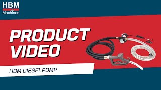 HBM 12 Volt Elektrische Dieselpomp Stookoliepomp 175 Watt  Productvideo [upl. by Naerad379]