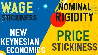 Nominal Rigidity  Price Stickiness  Wage Stickiness  New Keynesian Economics [upl. by Barimah985]