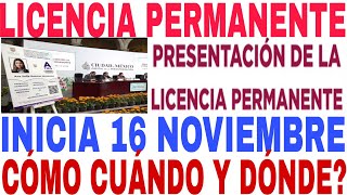 INICIA 16 LICENCIA PERMANENTE CÓMO TRAMITARLA EN LINEA Y MÓDULOS PASO A PASO [upl. by Liamsi542]