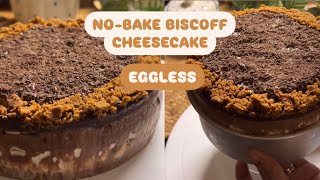 No Bake Lotus Biscoff Cheese Cake No gelatine No Eggs No Oven  biscoff [upl. by Va]