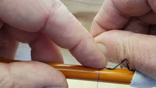 Bloke Fly Rods  Fly Rod Building Part 3  Whipping a Guide [upl. by Pier]