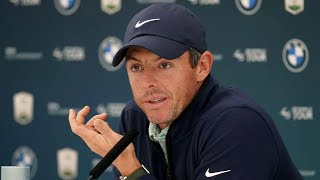 Rory McIlroy makes LIV Golf merger stance clear ahead of Brooks Koepka and Bryson DeChambeau match [upl. by Laud]