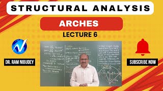 Arches L 6  Three Hinged Circular Arches Problem  Structural Analysis [upl. by Thorwald]