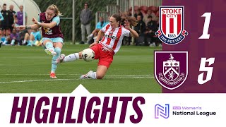 Clarets Hit Five In Potters Clash  HIGHLIGHTS  Stoke City Women 15 Burnley FC Women [upl. by Adiazteb699]