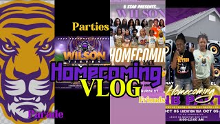 THE GHHgreatest highschool homecomingVLOG🥳friendspartiesparadesetc [upl. by Ynnaj]