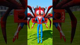 GTA V VENOM DUMPS SPIDERMAN FOR CHOOCHHOO CHARLES SPIDERS 🕷️🕸️  shorts gta5 [upl. by Vas]