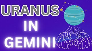 Uranus in Gemini Embrace Your Restless Mind and Thrive ♊ [upl. by Adiazteb]