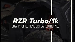 Polaris RZR XP Turbo SuperATV Low Profile Fender Flares Install [upl. by Nelia]