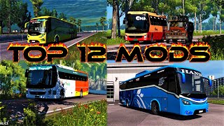 TOP 12 ETS2 Bus Mods Bangadesh With Link [upl. by Anaejer]