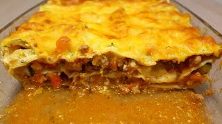 Kürbis  Hack  Lasagne  Kürbisrezept einfach  Lasagne  Ofengericht [upl. by Eizzil]