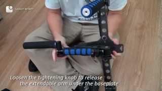 DSLR Rig Shoulder Mount  Filming Stabilizer [upl. by Ilahtan]