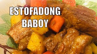 PORK ESTOFADO  ESTOFADONG BABOY [upl. by Skipton884]