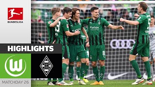 First Victory Since The End Of February  WolfsburgBorussia Mgladbach 13  Highlights  BL 2324 [upl. by Tabina]