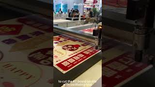 digitalcutterdigitalcutting KT board cutting from Sign China ExpoRUK Your best partner [upl. by Nosahc]