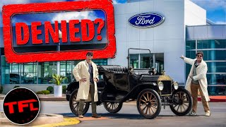 Taking a 100YearOld Model T to a Ford Dealer for Service [upl. by Lindgren]