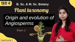 Plant taxonomy  Origin and Evolution of Angiosperm part1  in Hindi  Botany  B Sc amp M Sc [upl. by Foskett]