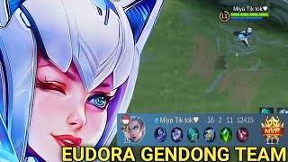 EUDORA GENDONG TEAM BOCIL❗SAMPE MUSUH DEFEAT ❗MLBB [upl. by Frederik]