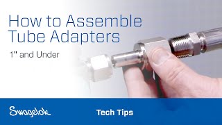 How to Assemble Tube Adapters 1″ and Under  Tech Tips  Swagelok 2020 [upl. by Cammi]