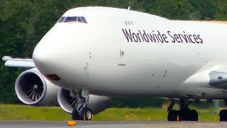 5 VERY LOUD Boeing 747 Takeoffs  Anchorage Airport Plane Spotting [upl. by Adnocahs]