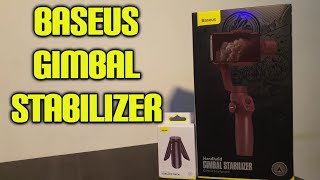 UNBOXING BASEUS HANDHELD GIMBAL STABILIZER [upl. by Enitnelav]