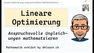 Lineare Optimierung  anspruchsvolleres Mathematisieren  by d4learnch [upl. by Heigl]