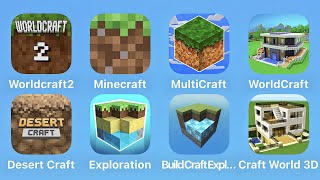 World Craft 2 Minecraft MultiCraft WorldCraft Desert Craft Exploration Build Craft Exploration [upl. by Pauwles]