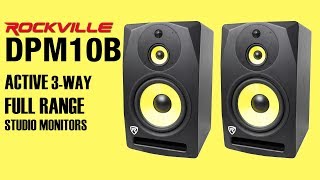 The Rockville DPM10B is the CRAZY Full Range Monitor weve been waiting for listen at own risk [upl. by Alet]