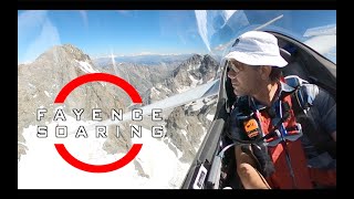 Glider pilot flies to the heart of the French Alps [upl. by Iadam]