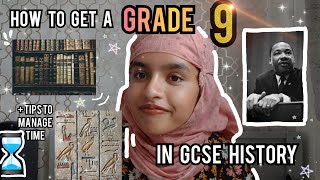 How to get a GRADE 9 in GCSE History  tips to manage time in the exam [upl. by Shulamith]