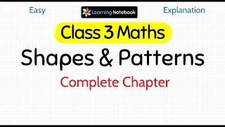 Class 3 Maths Shapes and Patterns [upl. by Artenek771]