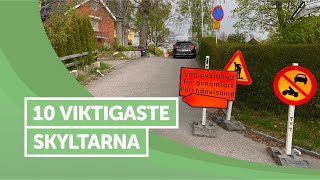 Ta Körkort  10 Vanligaste Skyltarna [upl. by Ezeerb973]