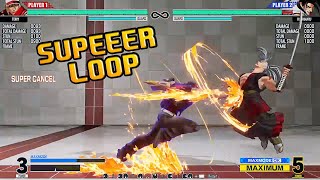 KOF XV Terry  Super Loop Combo [upl. by Ynitsed]