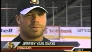 Jeremy Yablonski Ottawa Senators TC news story [upl. by Bellina]