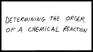 Determining the Order of a Reaction [upl. by Fidellia]