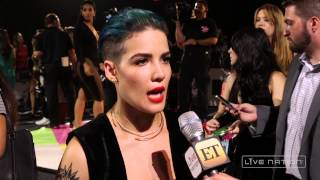 Halsey Interview At The MTV VMAs [upl. by Anerul606]