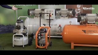 COMPACT AIR OILFREE PISTON COMPRESSORS PORTABLE AND STATIONARY [upl. by Prager307]