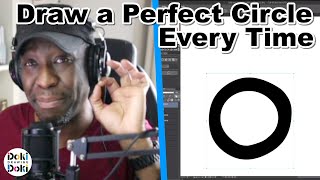 How to Draw a Perfect Circle  Ultra Brain Method｜Tutorial Clip Studio Paint [upl. by Atiuqin347]