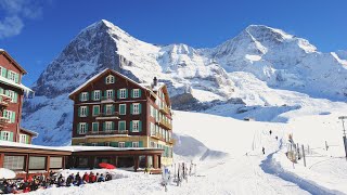 Grindelwald to Kleine Scheidegg  Switzerland Train Journey  4K 60fps HDR video [upl. by Norej]