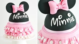 Como decorar una torta de MINNIE MOUSE  TAN DULCE [upl. by Kryska768]