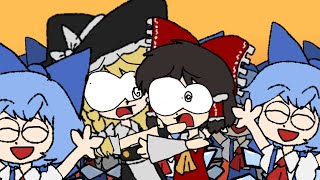 ONE IDIOTS FAMILY  Touhou Highly Responsive to Mayhem CirnoDay [upl. by Luapleahcim]