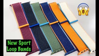 NEW Apple Watch Sport Loop Bands Review  Fall 2020  BEST COLORS ON SPORT LOOP LINE TO DATE [upl. by Patrizio]