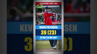 Kevin Pietersen 39 23🔥vs vs India England t20 world cup 2007 shorts cricket  criclink [upl. by Eppesuig794]