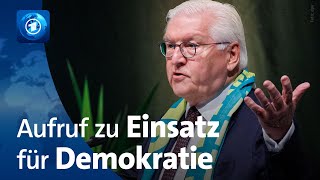 Kirchentag Steinmeier wirbt für Verteidigung der Demokratie [upl. by Accebor]