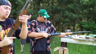 dueling shotguns circuzs winchester 1200 vs Kavemans Remington 870 express [upl. by Pennington919]